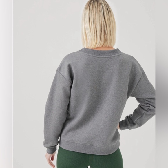 Pact Gray Boxy Long Sleeve Sweatshirt - Picture 2 of 10